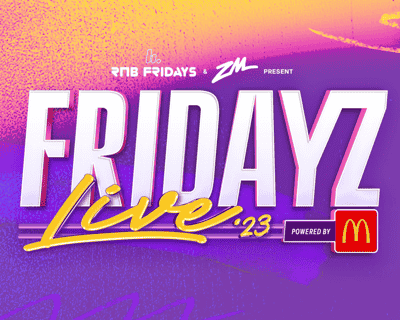 Fridayz Live tickets blurred poster image