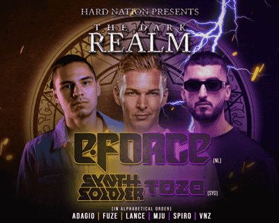 The Dark Realm featuring E-force, Synthsoldier & Toza tickets blurred poster image
