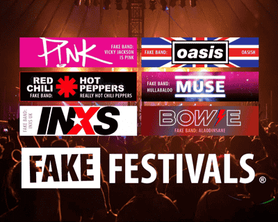 Bedford Fake Festival 2024 tickets blurred poster image