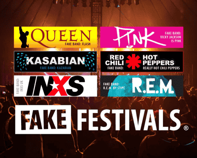 Leicester Fake Festival 2024 tickets blurred poster image