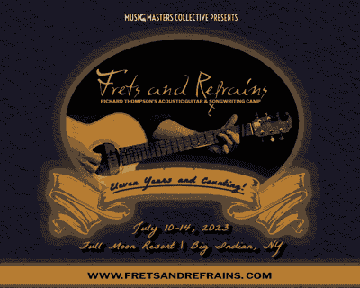Frets & Refrains - Richard Thompson's Acoustic Guitar & Songwriting Camp tickets blurred poster image
