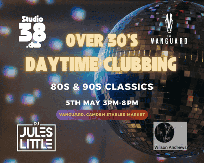 80s & 90s Daytime Disco For Over 30s From 3pm-8pm tickets blurred poster image
