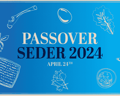 CBM Passover Seder 2024 tickets blurred poster image