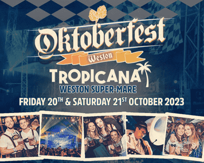 Oktoberfest Weston-Super-Mare 2023 tickets blurred poster image