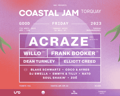 Coastal Jam 2023 tickets blurred poster image