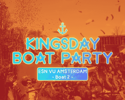 Kingsday Boat Party - ESN VU Amsterdam (boat 2) tickets blurred poster image