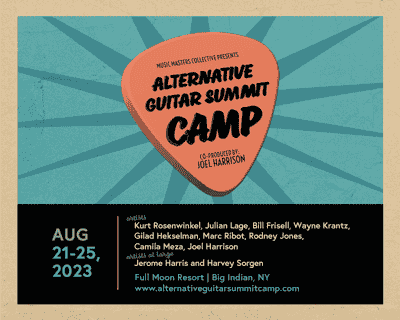 Alternative Guitar Summit Camp 2023 tickets blurred poster image