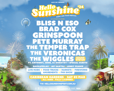 Hello Sunshine Music & Food Festival tickets blurred poster image