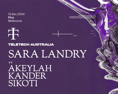 Teletech — Sara Landry — Fri.13.Dec tickets blurred poster image
