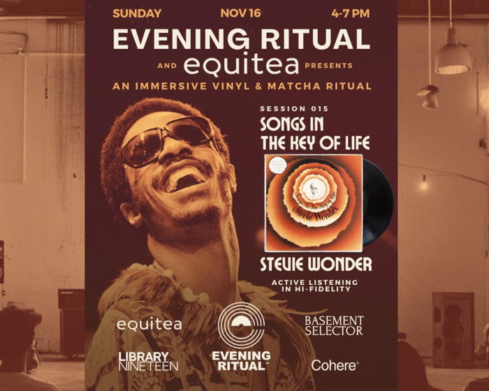 Stevie Wonder - Evening Ritual - Matcha & Vinyl Listening Session tickets