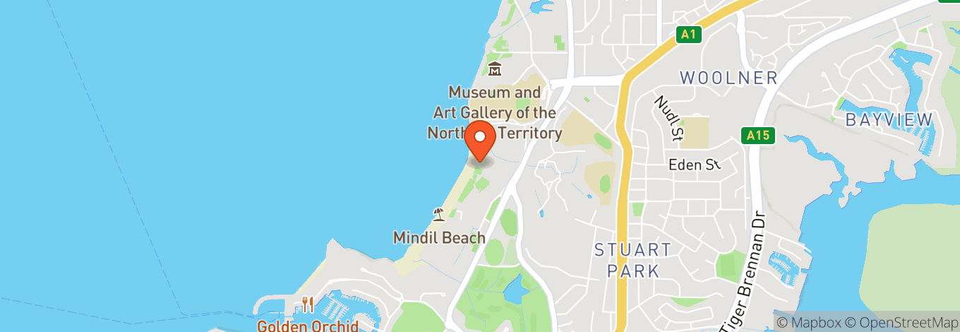Map of Mindil Beach
