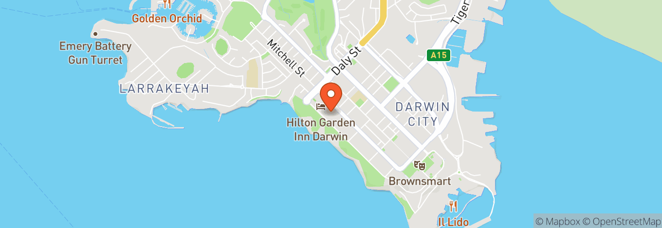 Map of Darwin Entertainment Centre