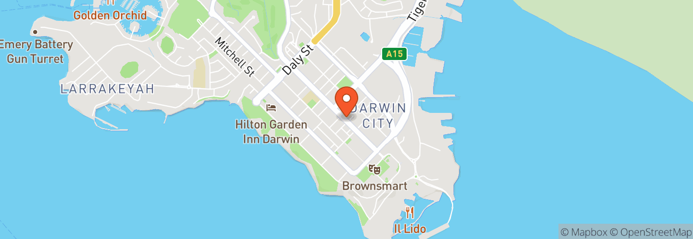 Map of Darwin Railway Club
