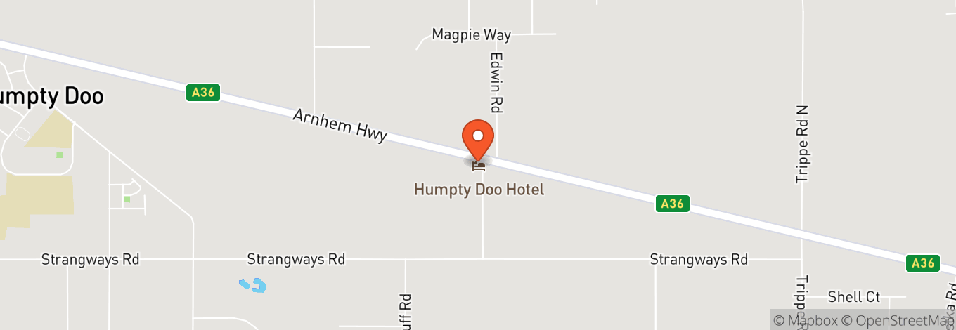 Map of Humpty Doo Hotel