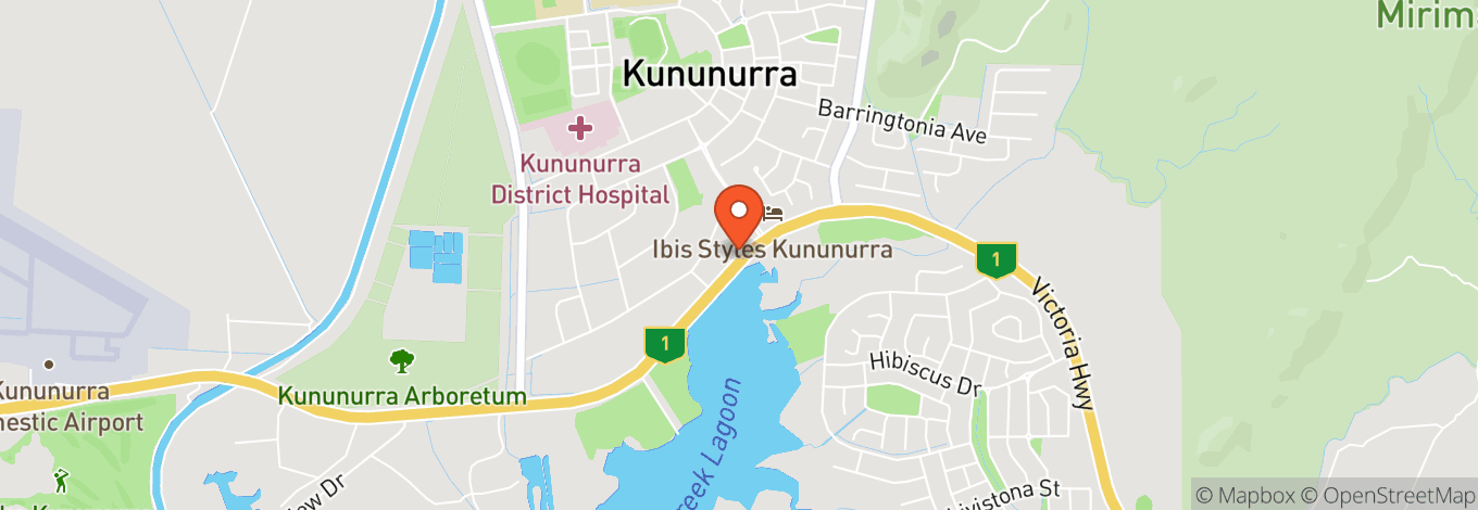 Map of Hotel Kununurra