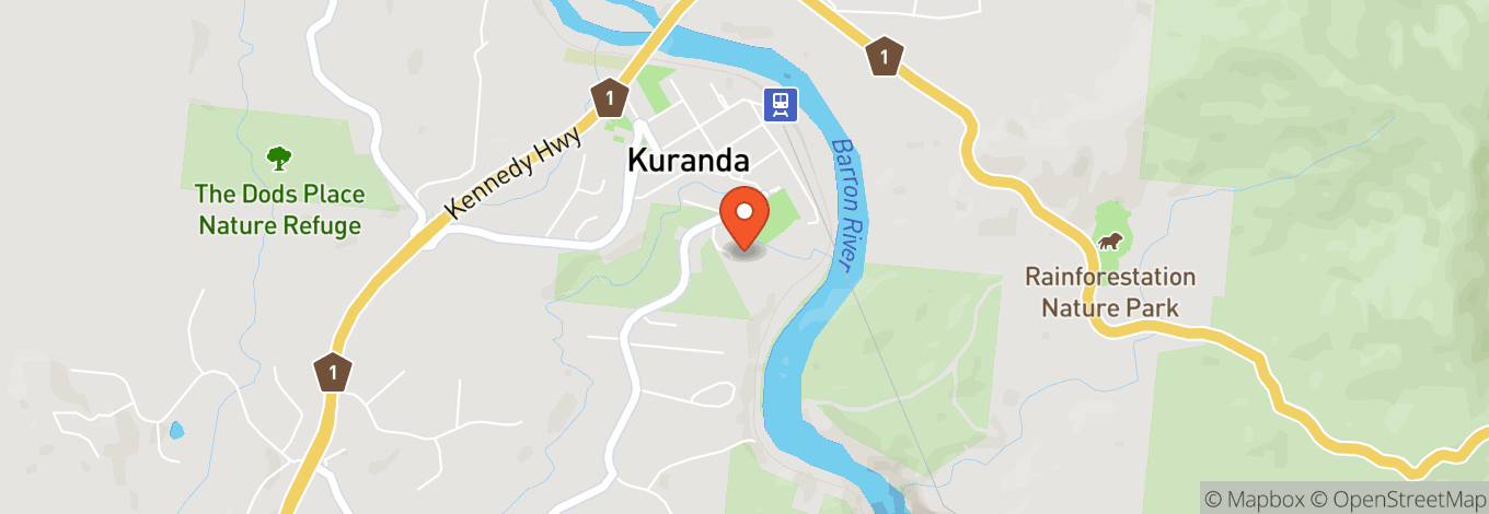 Map of Kuranda Amphitheatre