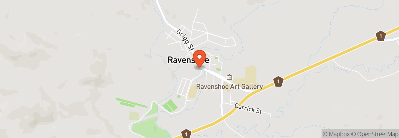 Map of Ravenshoe Town Hall
