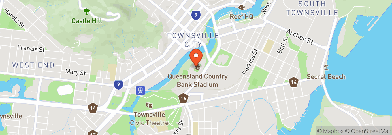 Map of Queensland Country Bank Stadium