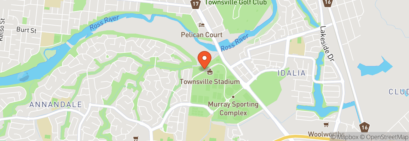 Map of Townsville Stadium