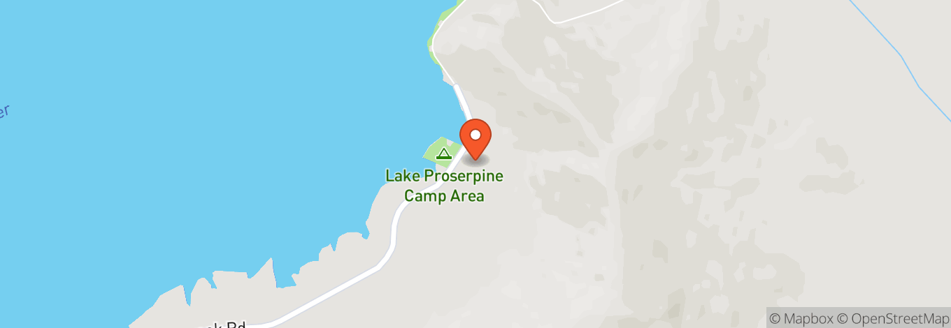 Map of Lake Proserpine Camping Ground