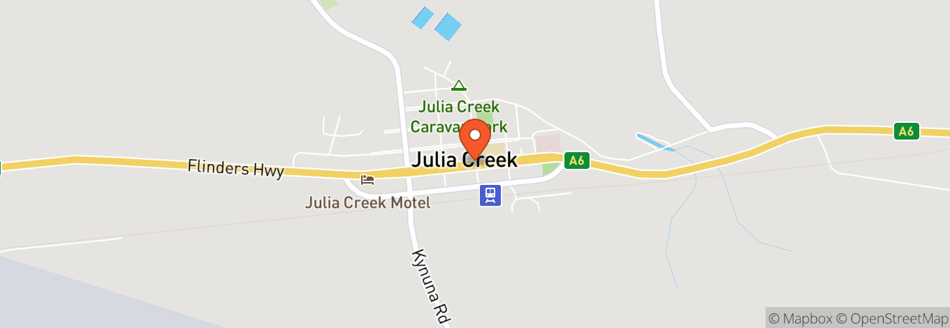 Map of Julia Creek Caravan Park