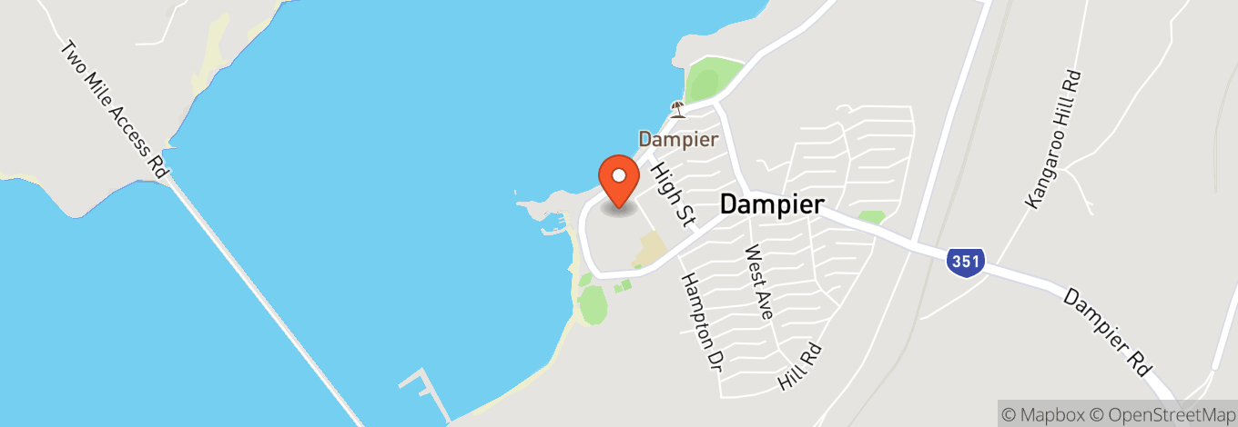 Map of Dampier Mermaid Hotel