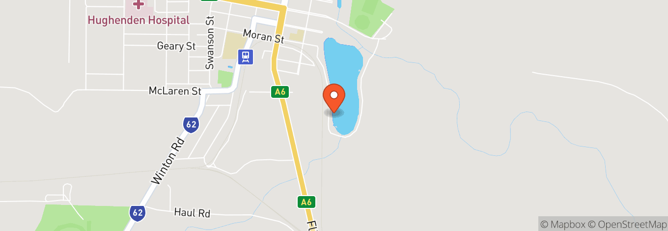 Map of Hughenden Recreational Lake