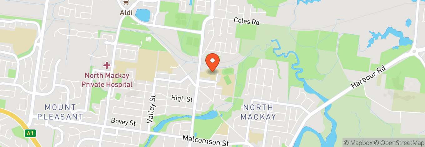 Map of Mackay Christian College