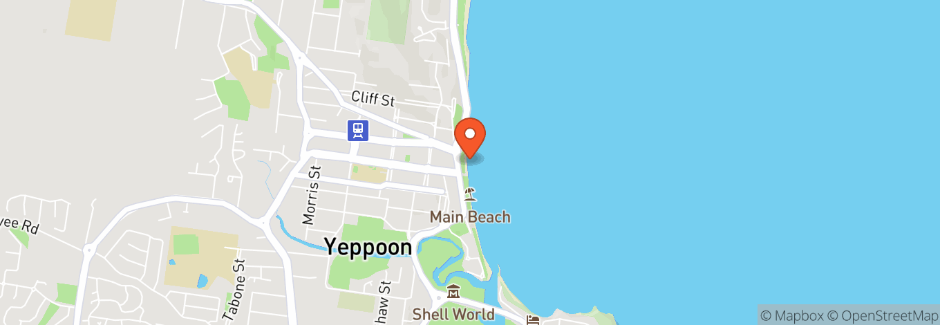 Map of Yeppoon Main Beach