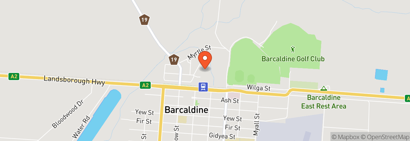 Map of Barcaldine Town Hall