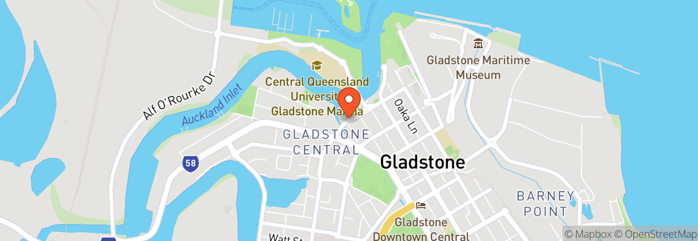 Map of Gladstone Reef Hotel