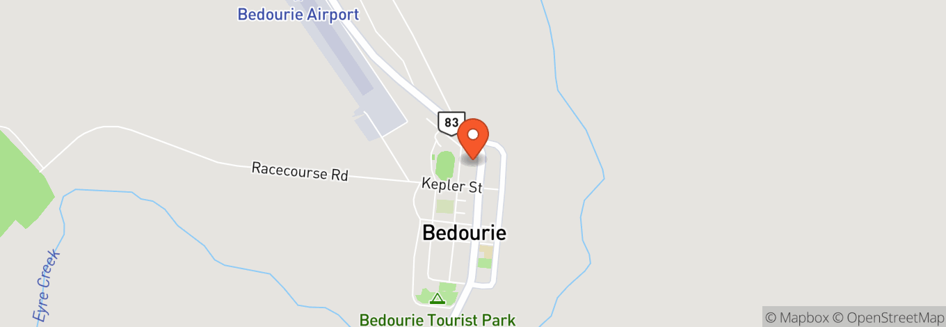 Map of Bedourie Community Hall