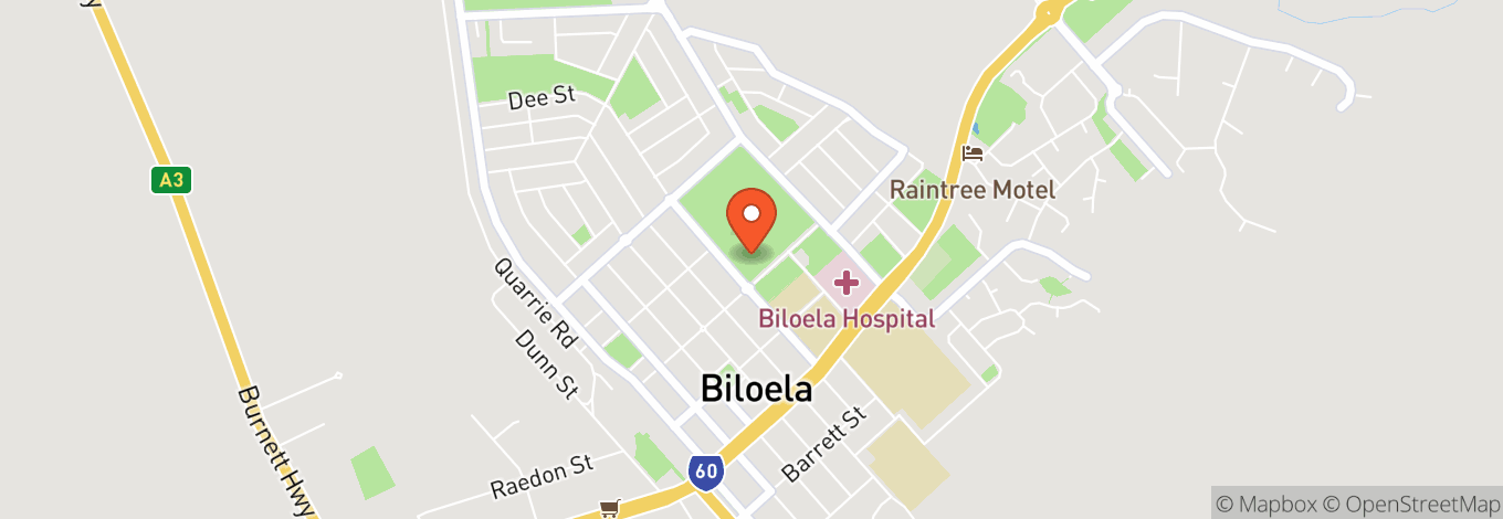Map of Biloela Civic Centre