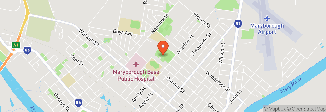 Map of Maryborough Cricket Club
