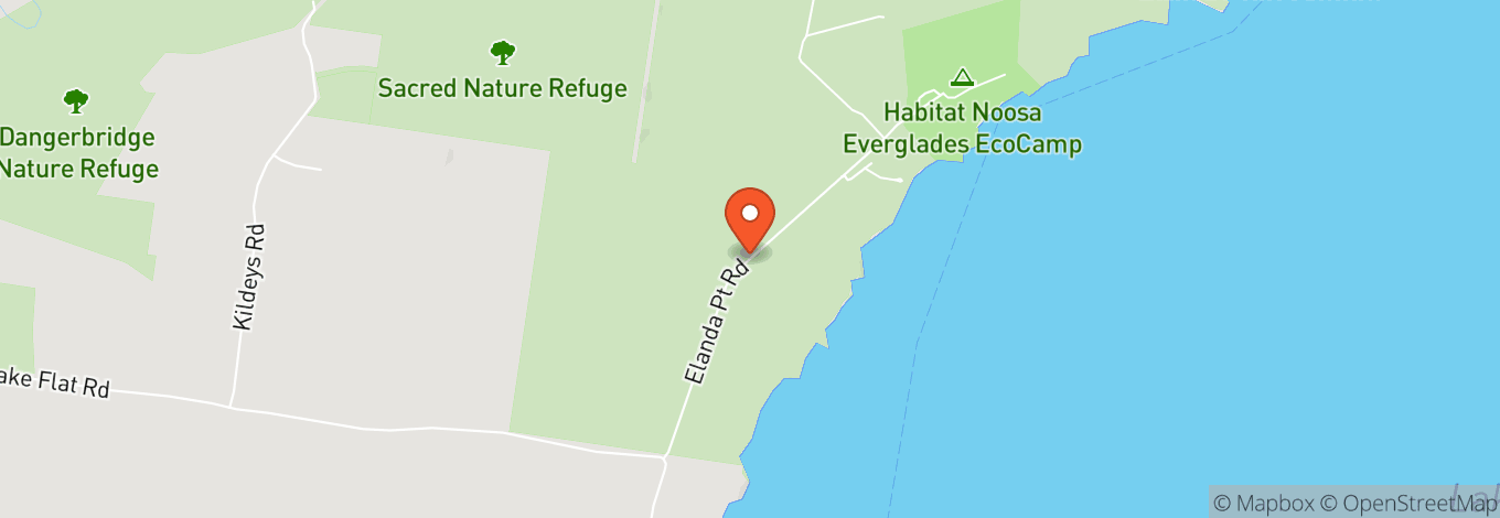 Map of Noosa Habitat Everglades Ecocamp