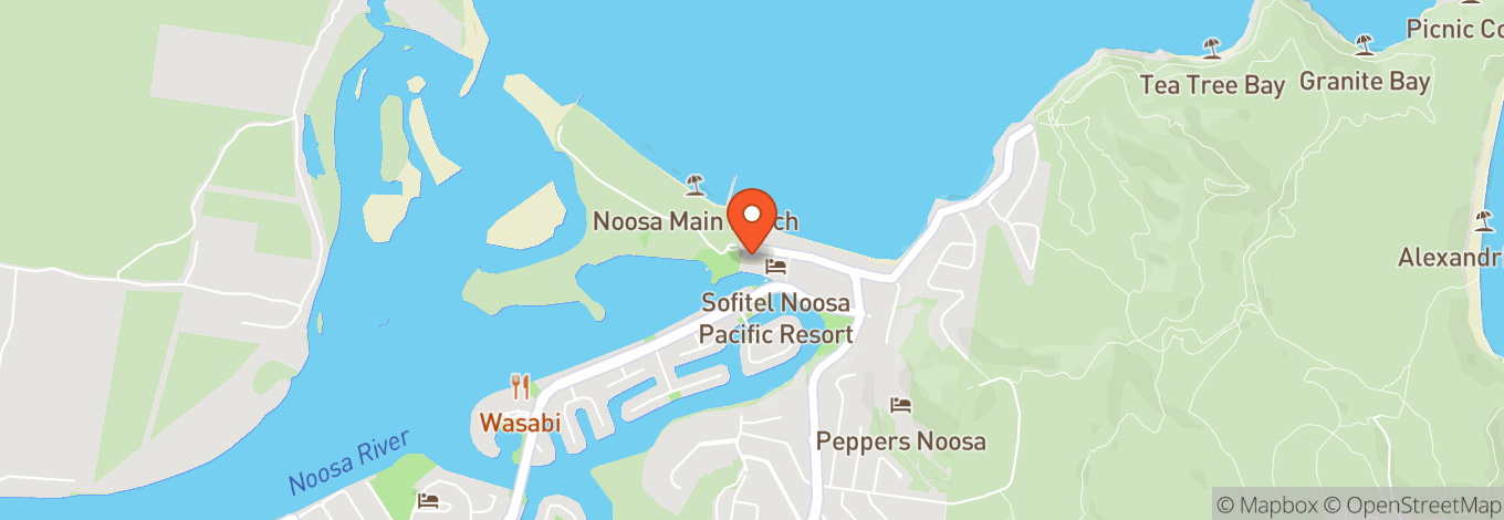 Map of Miss Moneypenny's Noosa