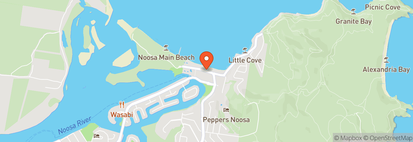 Map of Noosa Main Beach