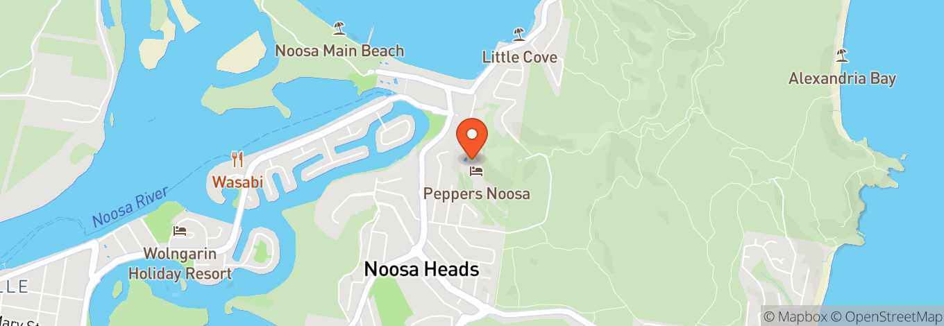 Map of Peppers Noosa Resort & Villas