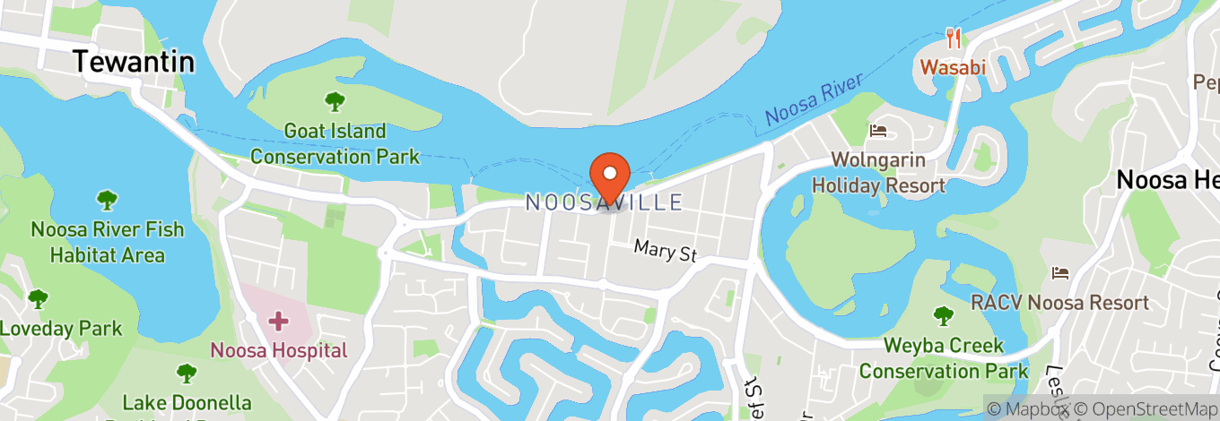 Map of Lanai Noosa Restaurant