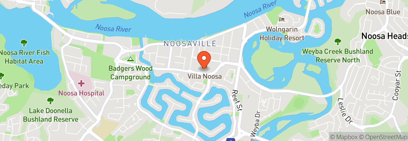 Map of Villa Noosa Hotel