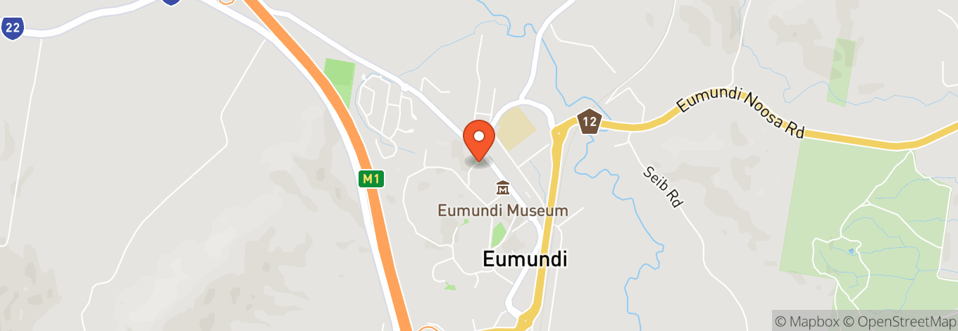 Map of Imperial Hotel Eumundi (The Bunker)