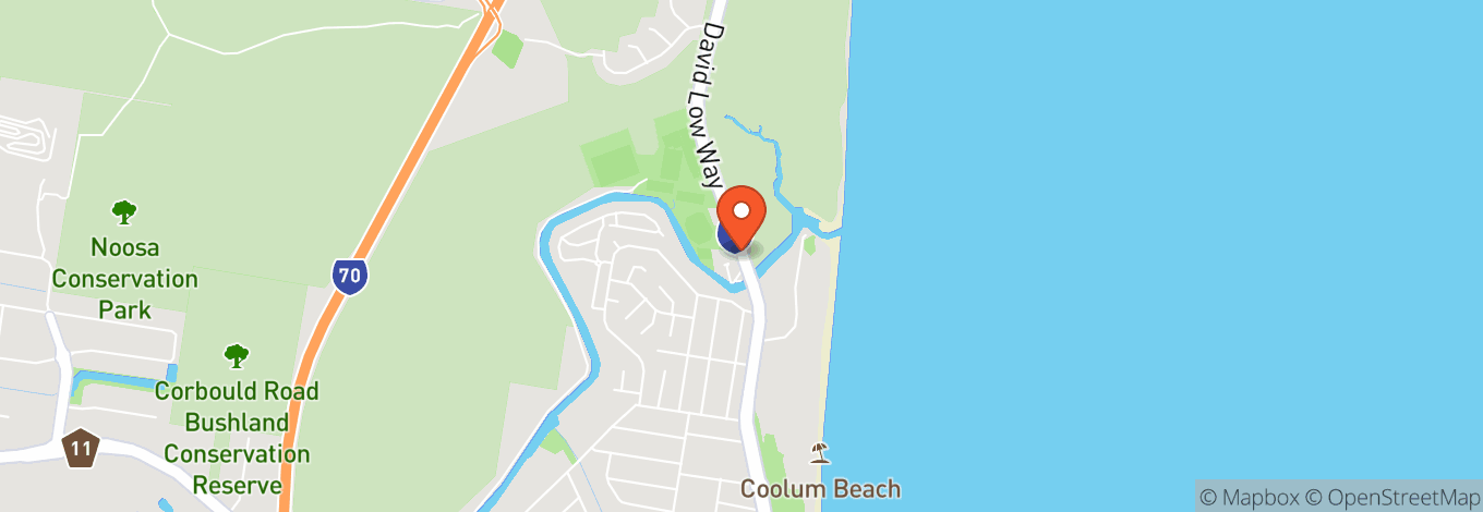 Map of Coolum Beach Hotel