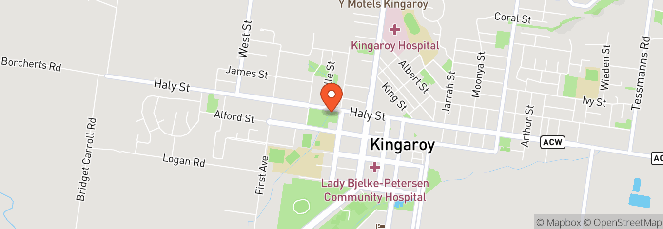 Map of Kingaroy Memorial Park