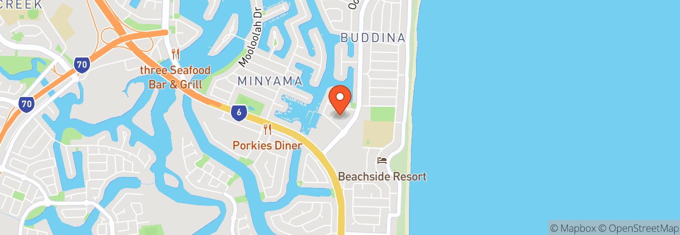 Map of Kawana Waters Hotel