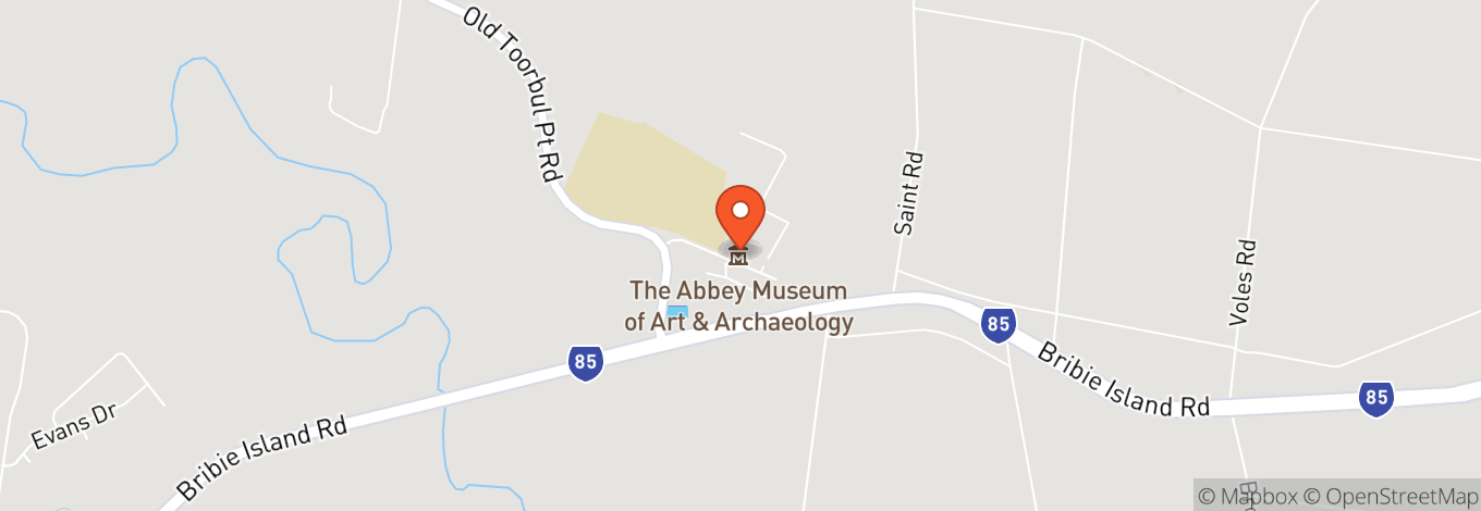Map of Abbey Museum of Art and Archaeology