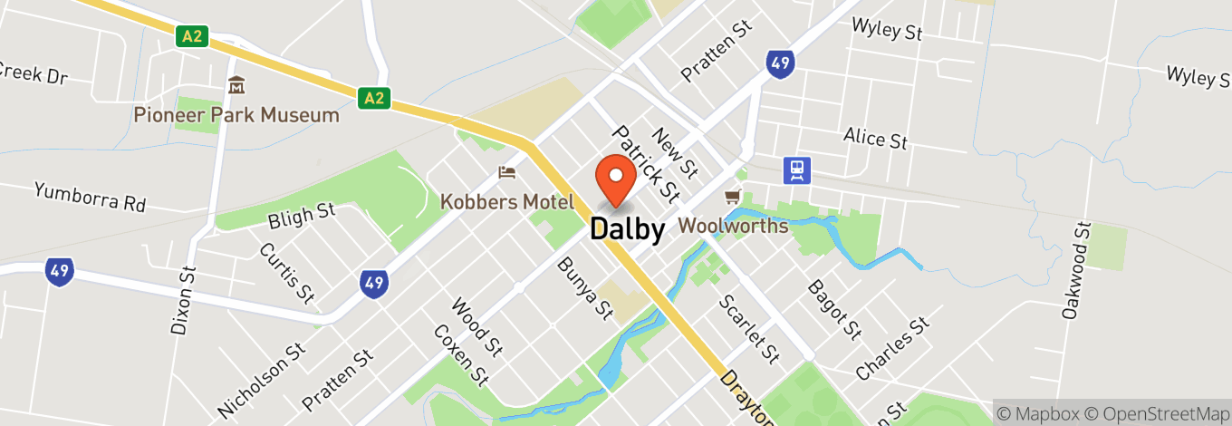 Map of Dalby Leagues Club