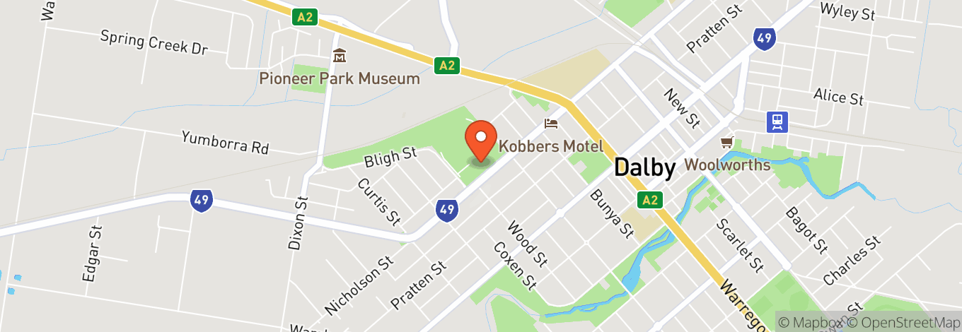Map of Dalby Events Centre