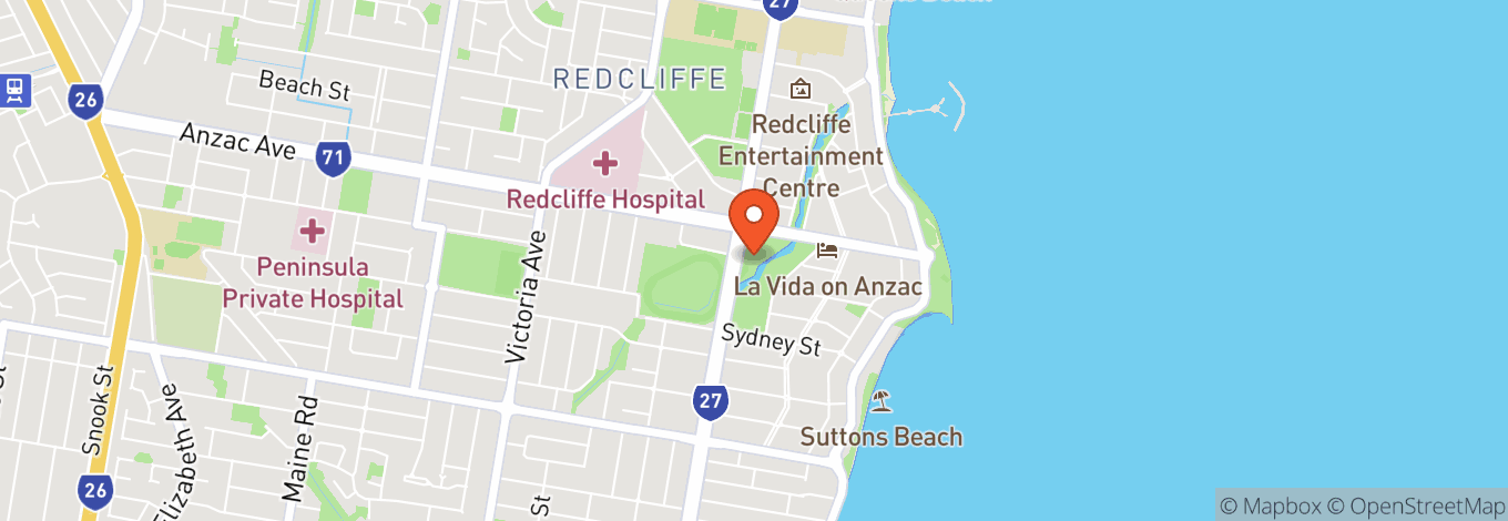Map of Redcliffe Area Youth Space
