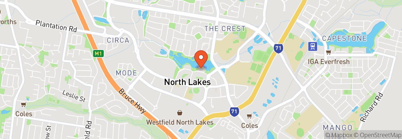 Map of North Lakes Hotel