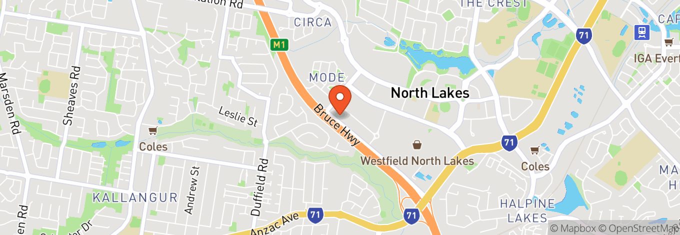 Map of Westfield North Lakes